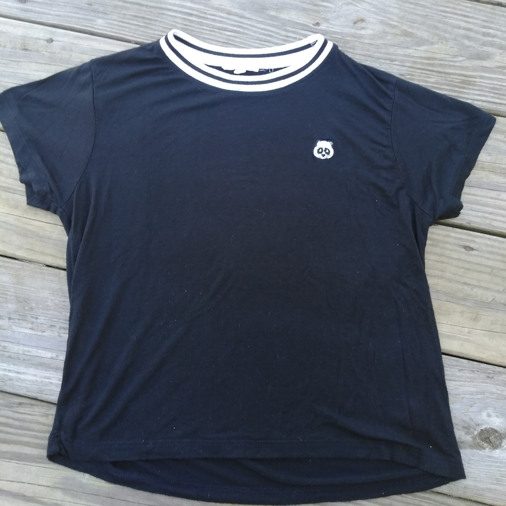 2/$16 PacSun black panda tee. Size Med.